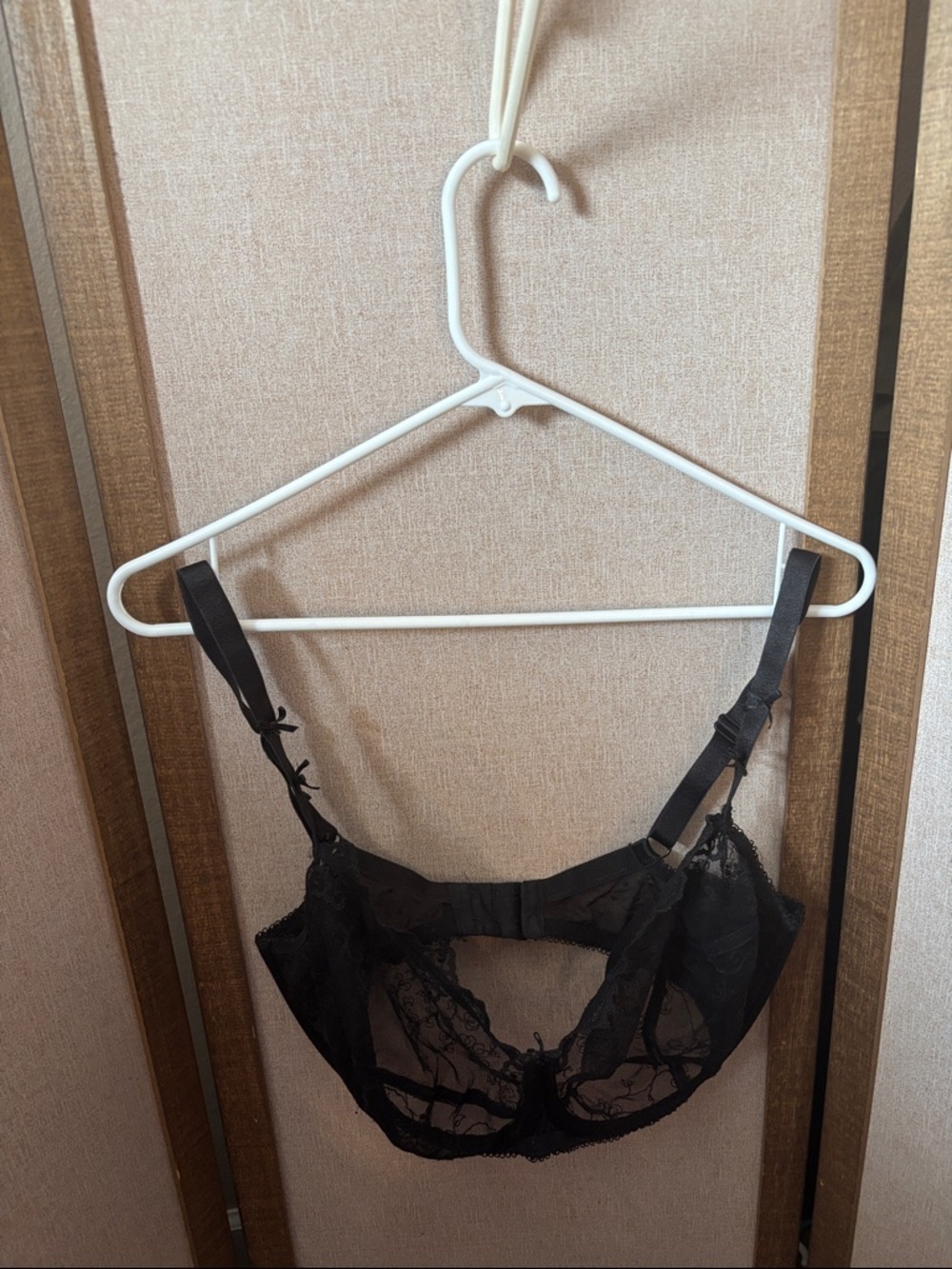 Ballet Lace Underwire Black Bra - Women Intimates 38F